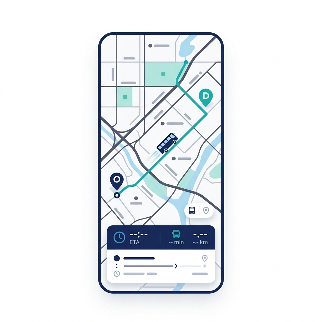 Okibus Move Passenger App Mockup
